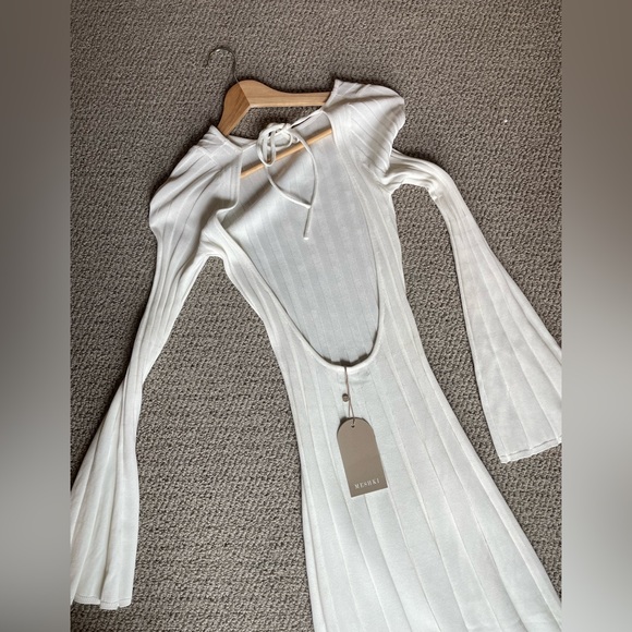 Meshki Dresses Meshki Juniper Flare Sleeve Knit Midi Dress Poshmark